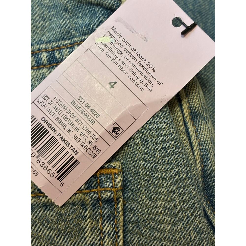Wild Fable Women’s Low-Rise Baggy Jeans Size 4/R Light Blue 4/31” Inseam - Picture 3 of 5